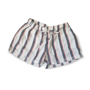 Just Living Striped linen Shorts Drawstring waist - Size L